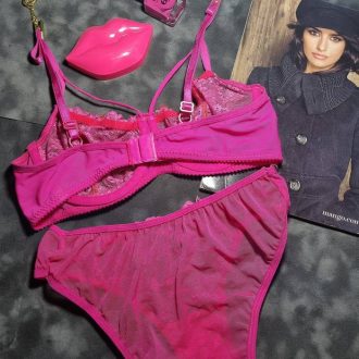 ست لباس زیر گیپور هارنس دار مدل صدف