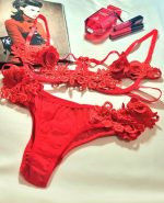 ست لباس زیر فانتزی مدل مونیکا قرمز