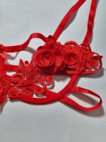 ست لباس زیر فانتزی مدل مونیکا قرمز