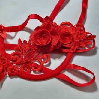 ست لباس زیر فانتزی مدل مونیکا قرمز