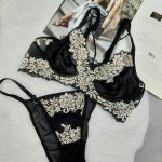 ست لباس زیر گیپور مدل ارغوان