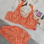 ست گیپور هارنس دار مدل گلبرگ(نارنجی)