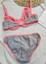 ست لباس زیر نخی مدل رایکا (گلبهی)