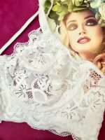 ست لباس زیر گیپور هارنس دار مدل برفینه