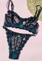 ست لباس زیر گیپور مدل مارال(سبز)