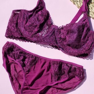 ست لباس زیر مدل صبا(بنفش)