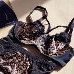 ست لباس زیر گیپور مدل پلنگی (قهوه ای)