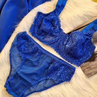 ست لباس زیر مدل صبا (آبی)