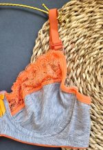 ست لباس زیر نخی مدل رایکا(نارنجی)