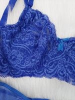 ست لباس زیر گیپور مدل آیسا (آبی) - تصویر 3