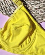 ست لباس زیز نخ پنبه فنر دار سما(زرد) - تصویر 3