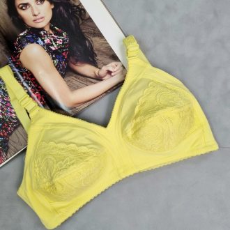 سوتین تمام نخ مدل نرمینه (لیمویی)