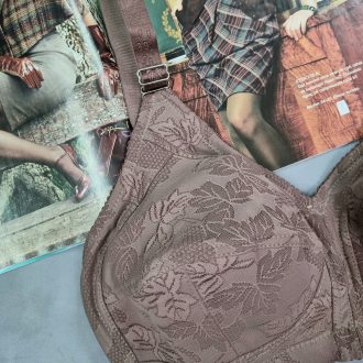 سوتین گیپور زیر نخ مدل نارسیس (شکلاتی )