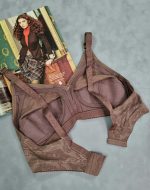 سوتین گیپور زیر نخ مدل نارسیس (شکلاتی )