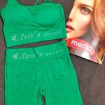 ست نیم تنه و شورت مدل لیزا(سبز)