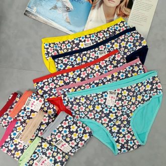 شورت زنانه نخی مدل گلدار کد 122