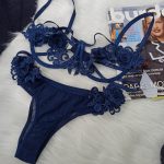 ست لباس زیر فانتزی مدل مونیکا (سورمه ای )