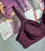 سوتین پرلون فنردار (بادمجانی) - تصویر 2