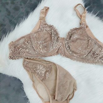 ست لباس زیر مدل صبا (نسکافه ای)