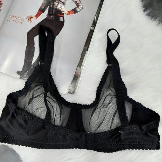 سوتین پرسی فنردار (مشکی)