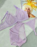 ست لباس زیر مدل ترنم (یاسی)