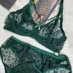 ست گیپور هارنس دار مدل گلبرگ(یشمی)