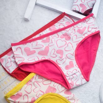 شورت زنانه نخی جلو چاپ دار کد 212