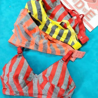 سوتین نخی مدل راه راه کد 140