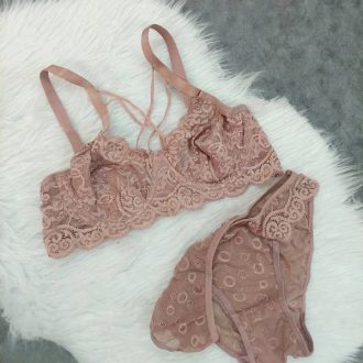 ست لباس زیر آیسا نسکافه ای